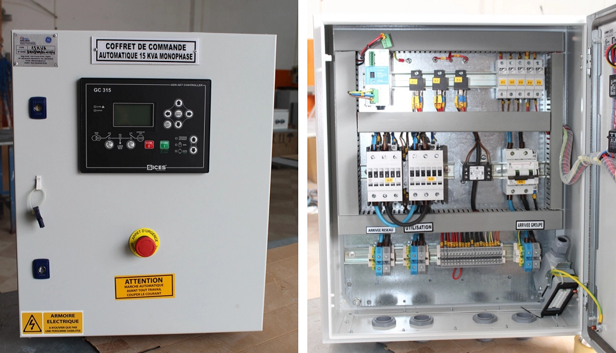Armoire inverseur monophasé